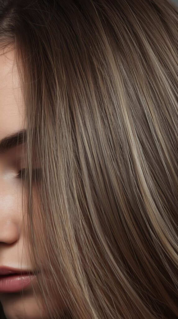 11. Deep Side Part With Natural Texture 