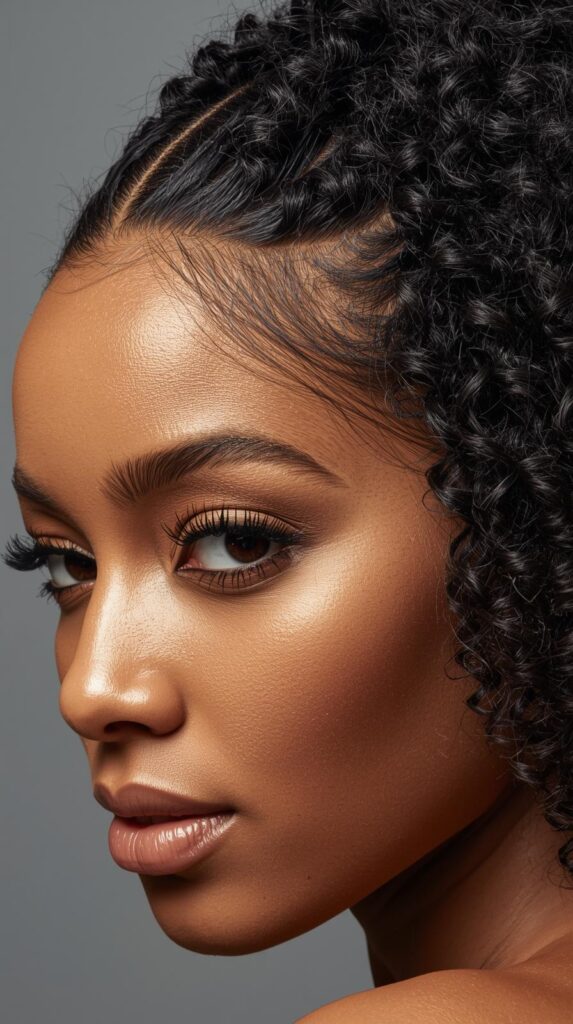 11. Polished Wash-and-Go with Defined Part and Edges