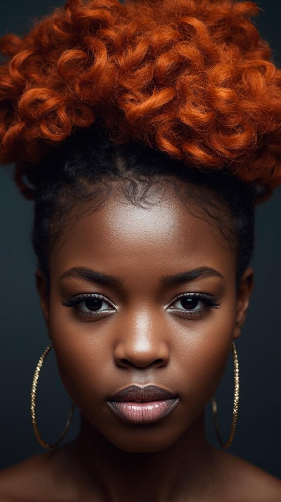 12. Curly Pineapple Updo