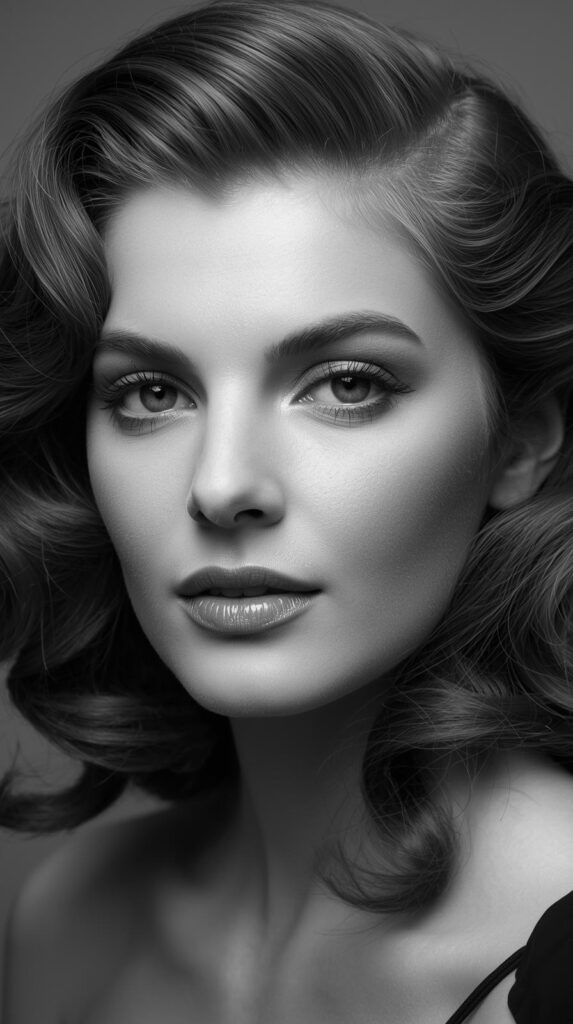 12. Finger Waves or Old-Hollywood Style Worn Down