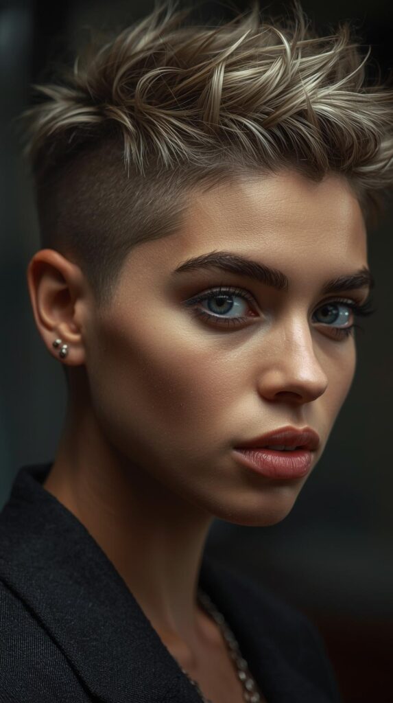 12. Spiky Pixie Cut With Undercut