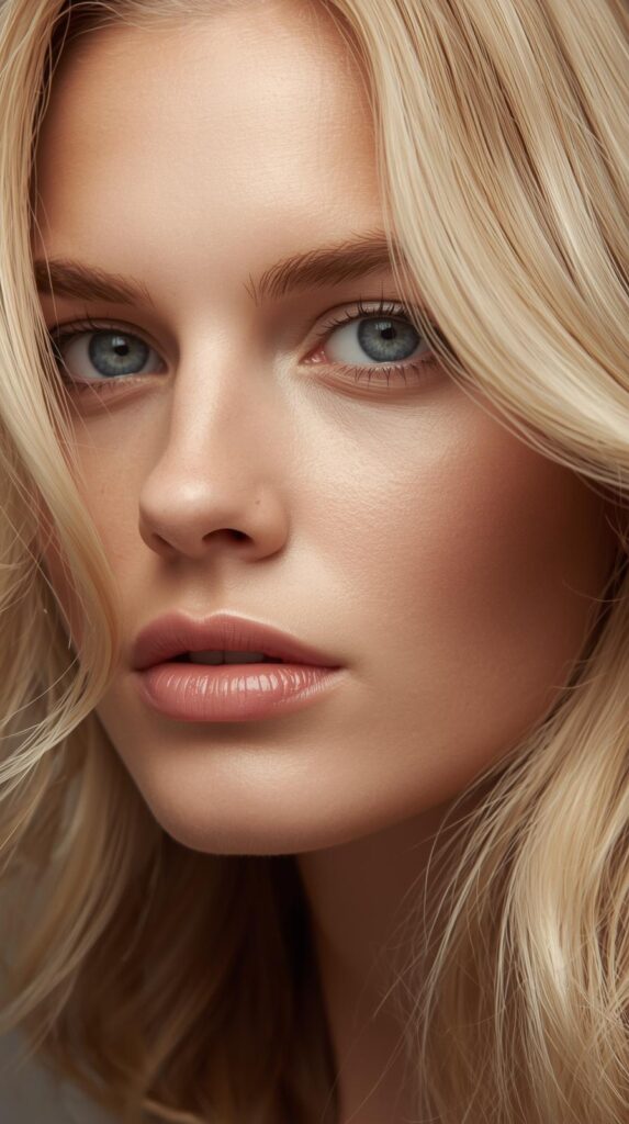 15. Creamy Blonde with Subtle Lowlights