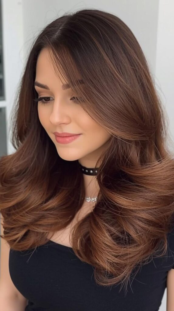 15. Sleek Crown with Curled Ends