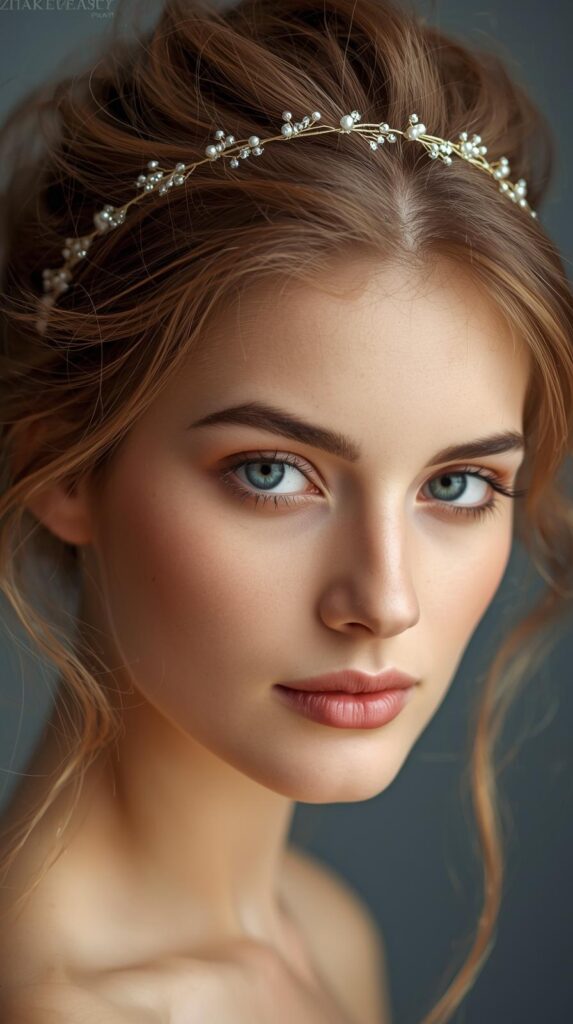 16. Teased Top with Delicate Headband