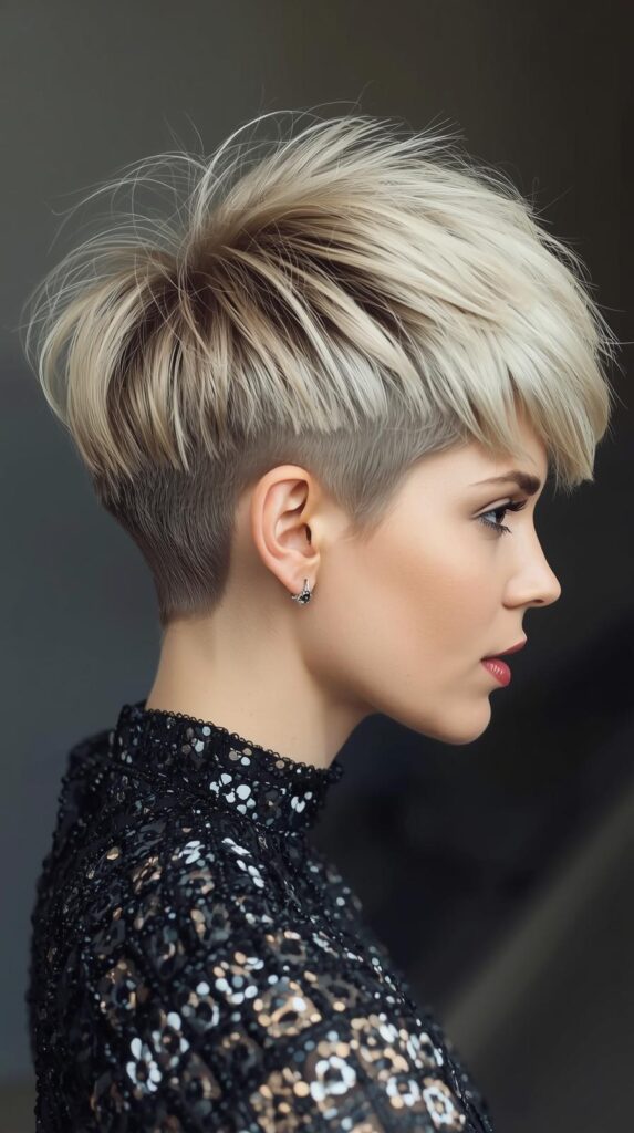 16. Voluminous Crown Pixie With Extensions