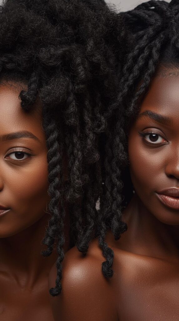 2. Bantu Knots with a Twist