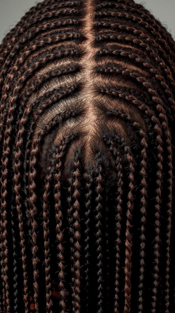 2. Cornrows Straight Back