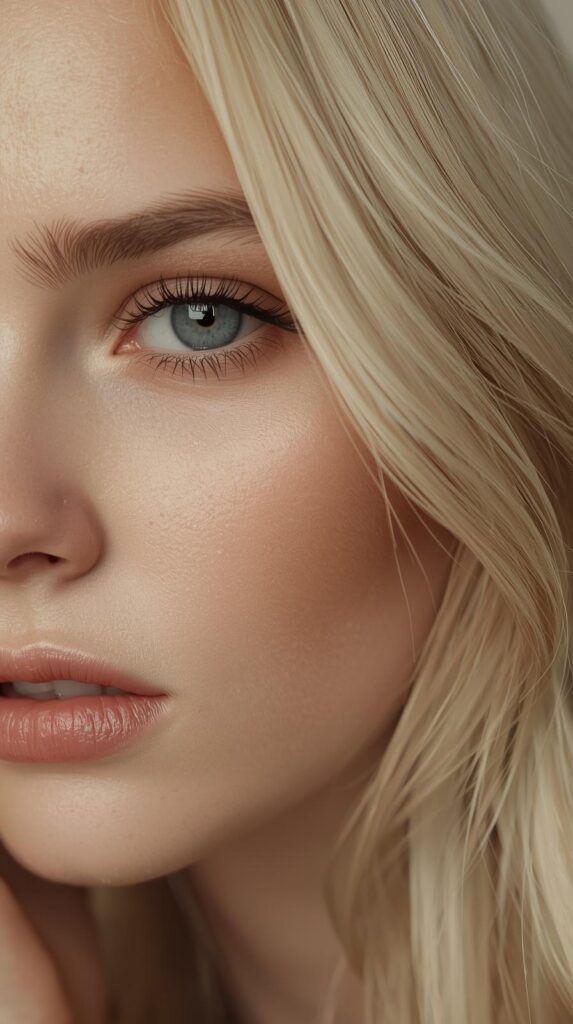 2. Creamy Blonde with Root Smudge