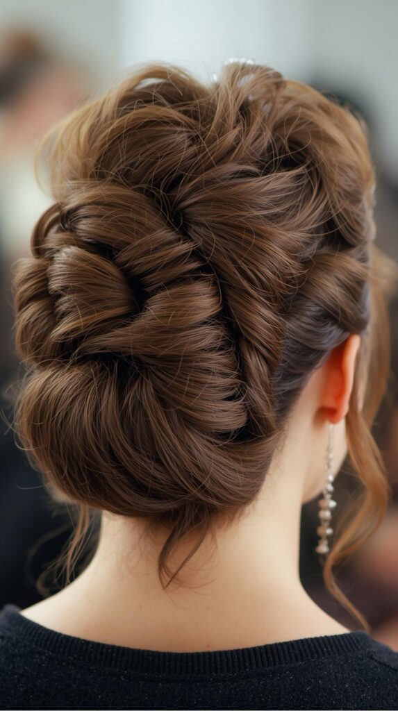 3. Half-Up, Half-Down with High Pouf