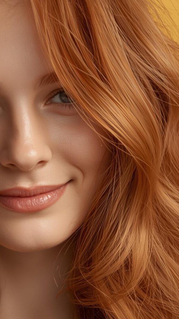 3. Light Cinnamon Copper Waves for Bright, Youthful Vibes