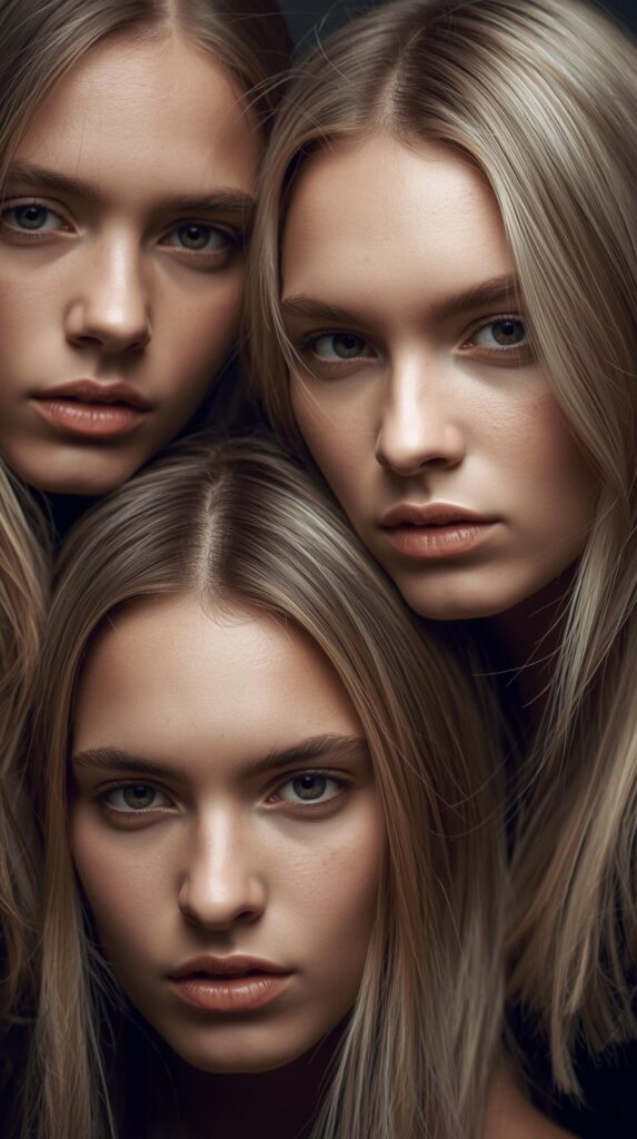 4. Beige Blonde with Neutral Brown Lowlights