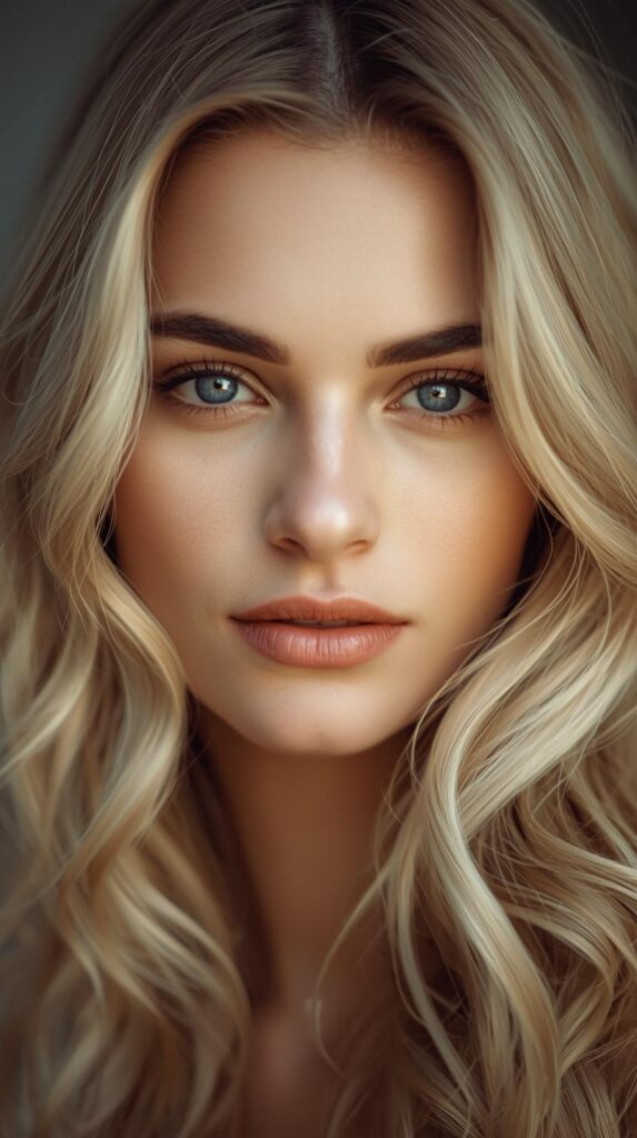 4. Creamy Blonde with Face-Framing Highlights