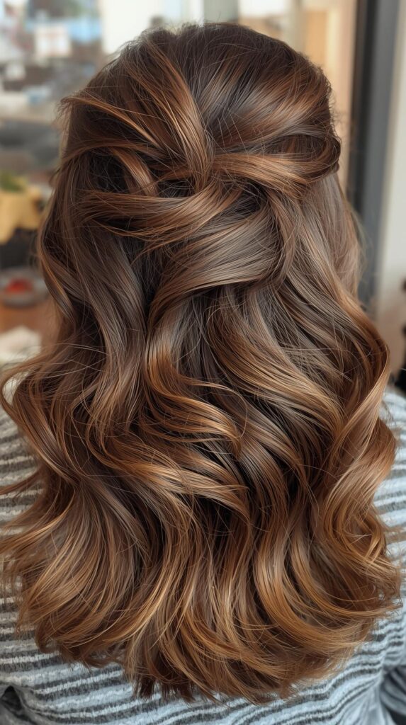 4. Half-Up Flip Style