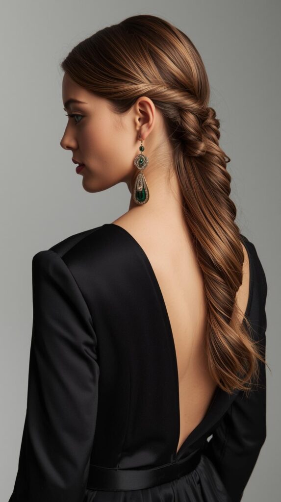 4. Low Rope Twist Half Up Half Down