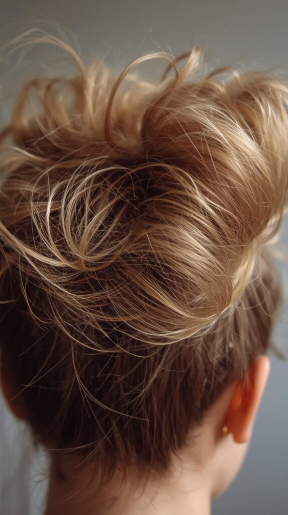 4. Messy Puff for Natural Texture and Freedom