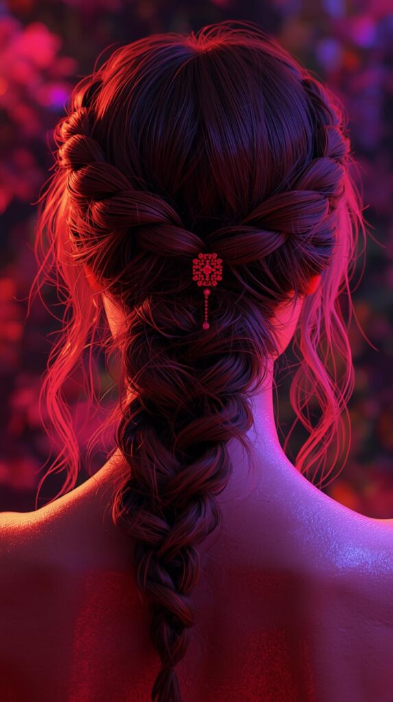 5. Braided Crown with Romantic Loose Ends
