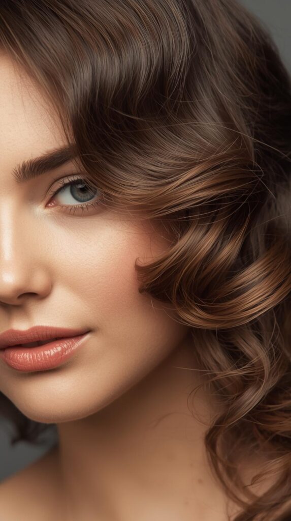 5. Side-Swept Vintage Waves