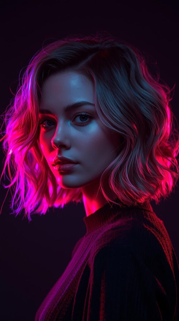 7. Curled Lob with Subtle Highlights