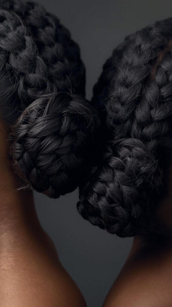 8. Braided Buns