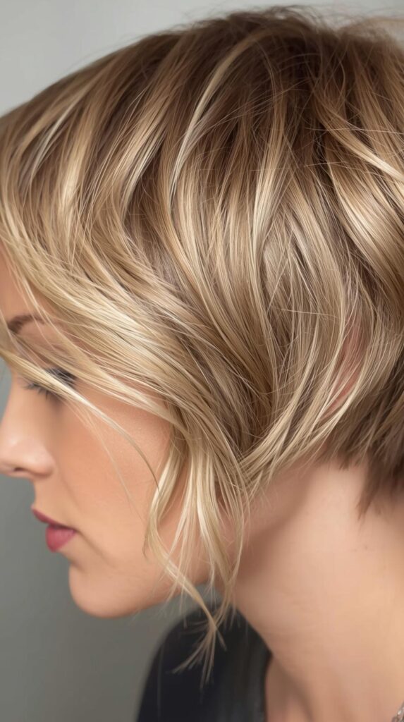 8. Wavy Pixie With Side Extensions for Soft Texture