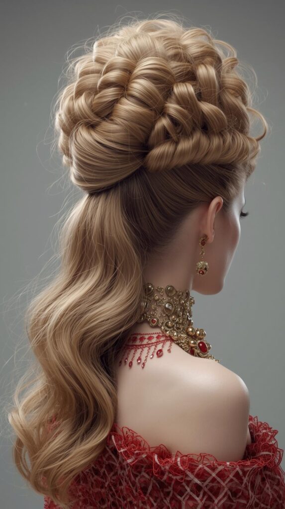 9. Bubble Ponytail for Long Locks
