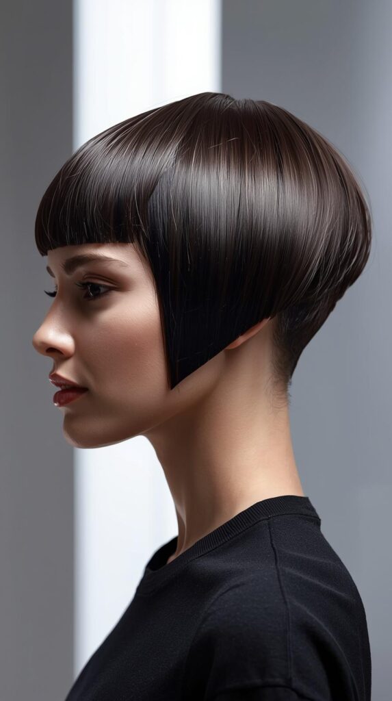 9. Sleek Polished Pixie for a Chic Finish