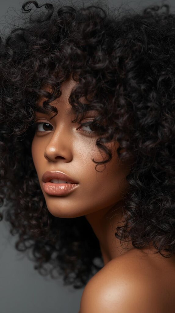 9. Voluminous Curls With Lifted Roots