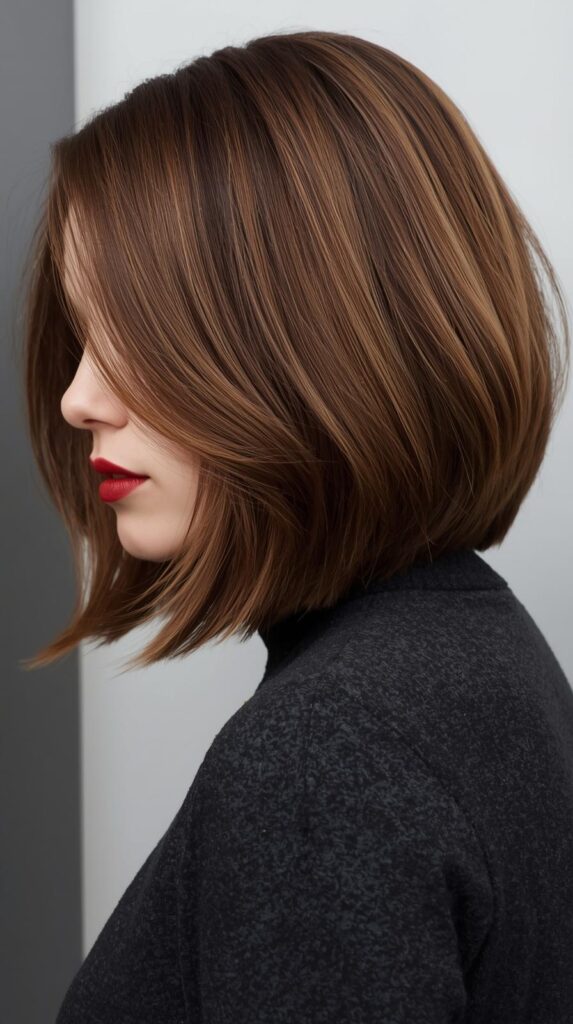1. Classic Chin-Length Winter Bob