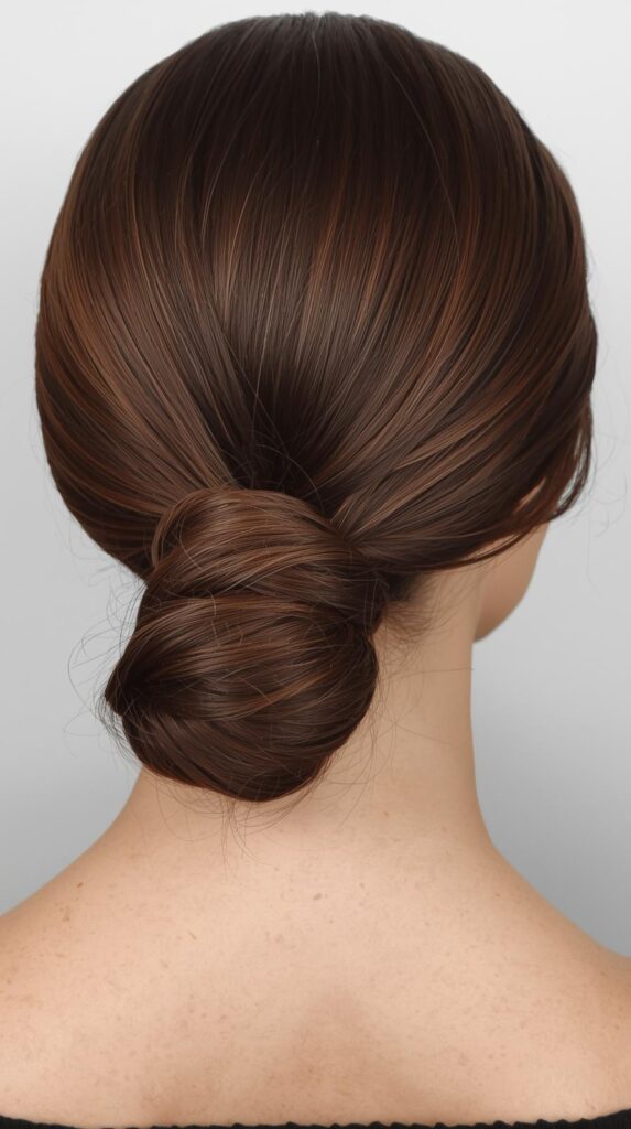 1. Sleek Low Bun