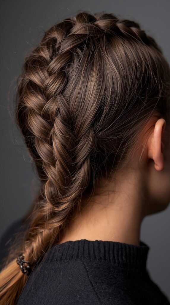 10. Braided Side Ponytail for a Unique Twist