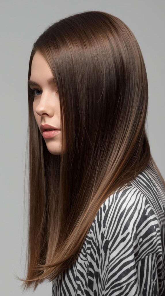 10. Classic Straight & Sleek Look