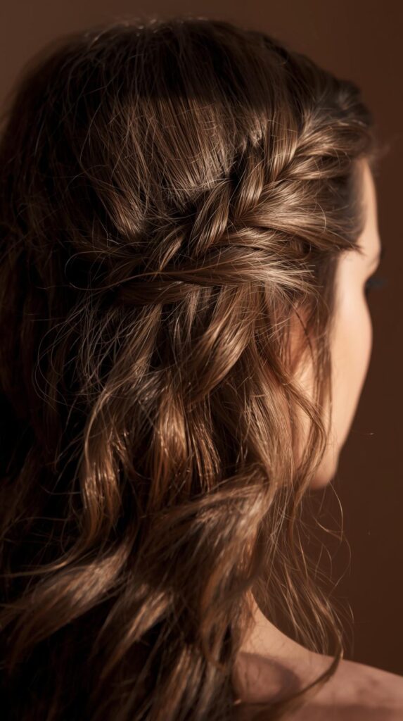 10. Twisted Half-Up Hairstyle