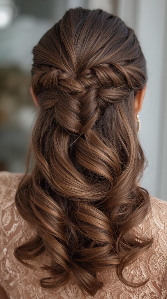 10. Twisted Half-Up Hairstyle
