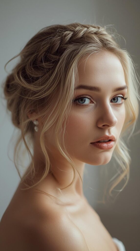 11. Crown Braid with Soft Texture