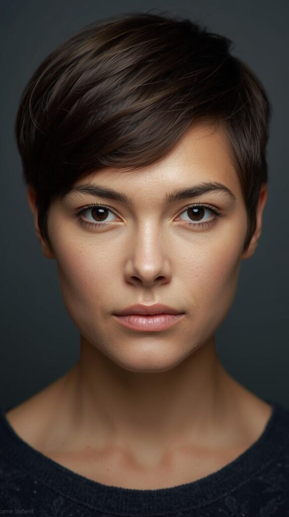 11. Side-Parted Short Hair