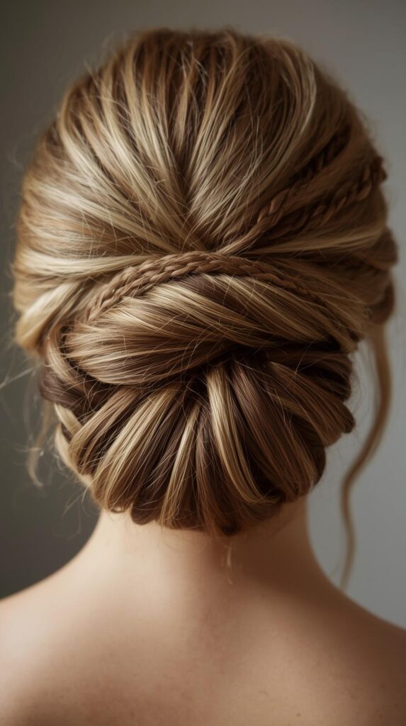 12. Textured Low Chignon