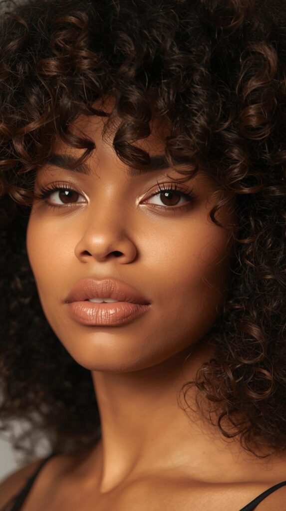 13. Natural Curly Hair with Defined Layers
