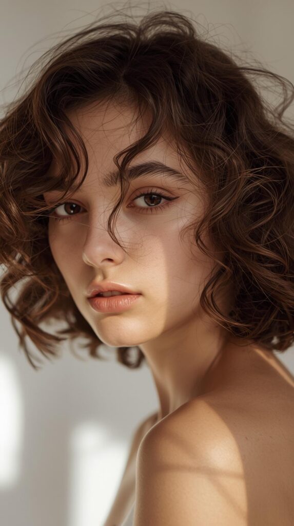 13. Short Hair with Loose Curls