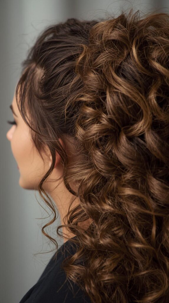 15. Curly Ponytail With Clip-In Extensions