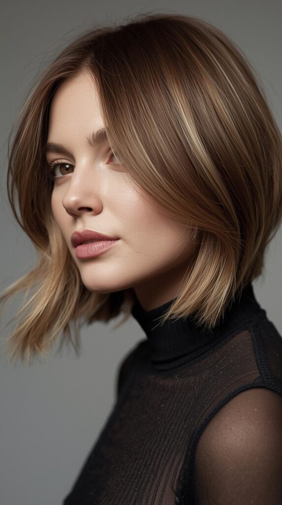 16. Low-Maintenance Face-Framing Winter Cut