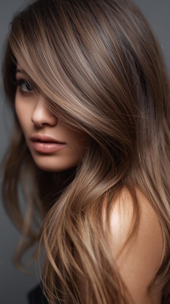 2. Ash Brown Balayage