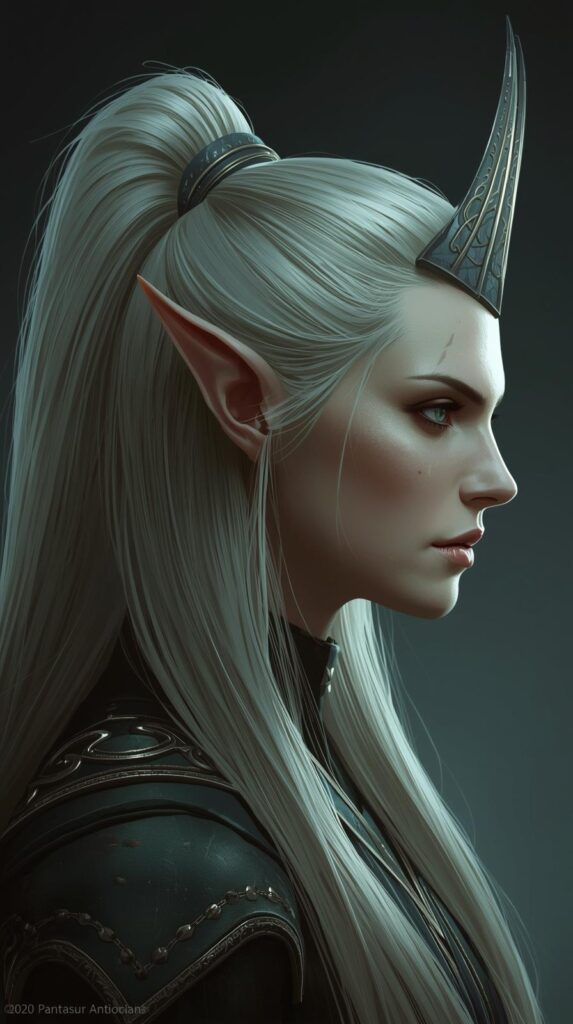2. High Pointed Elf Ponytail