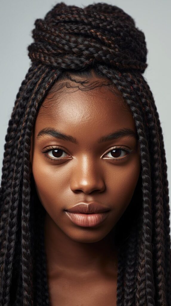 3. Half-Up Twisted Crown