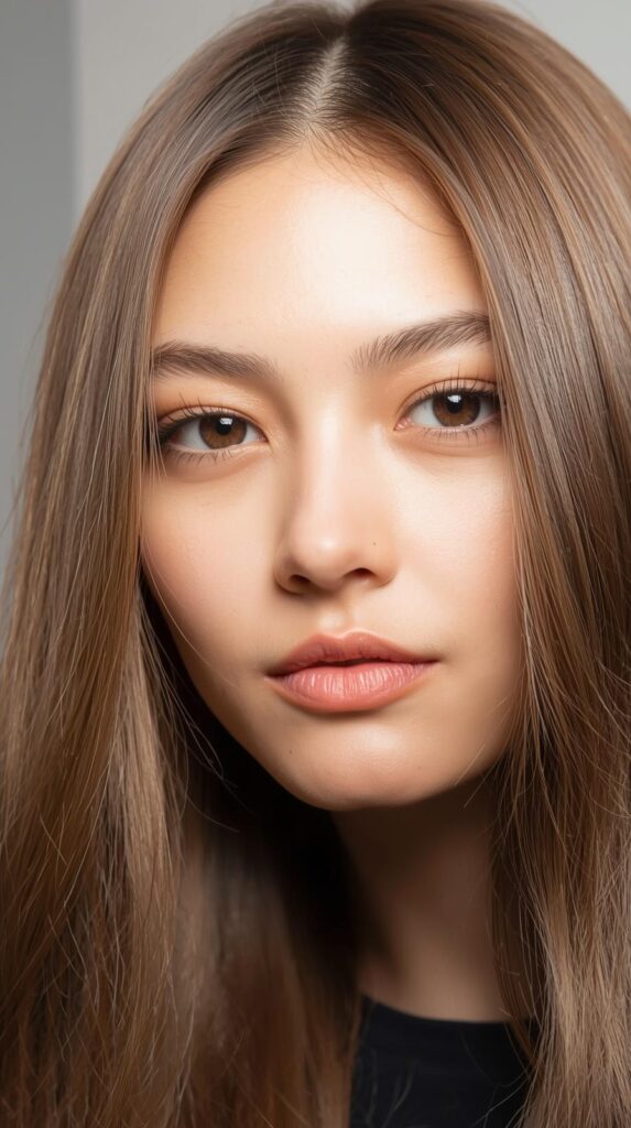 3. Straight Hair with Sleek Finish