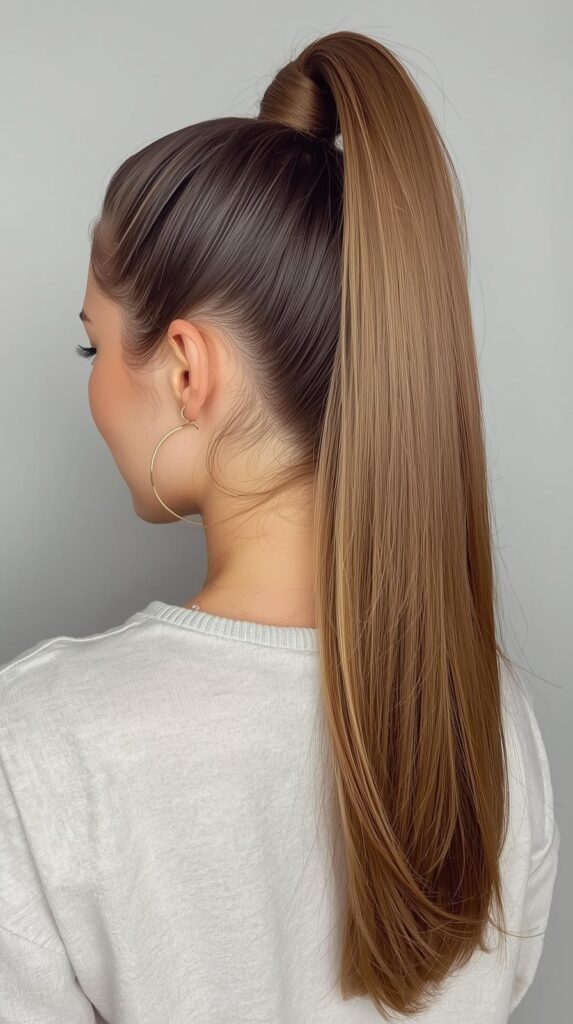 4. Prom Ponytail With Face-Framing Tendrils
