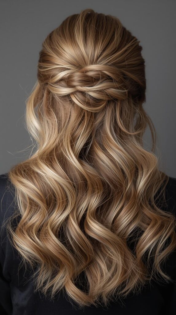 4. Voluminous Half-Up Half-Down Style