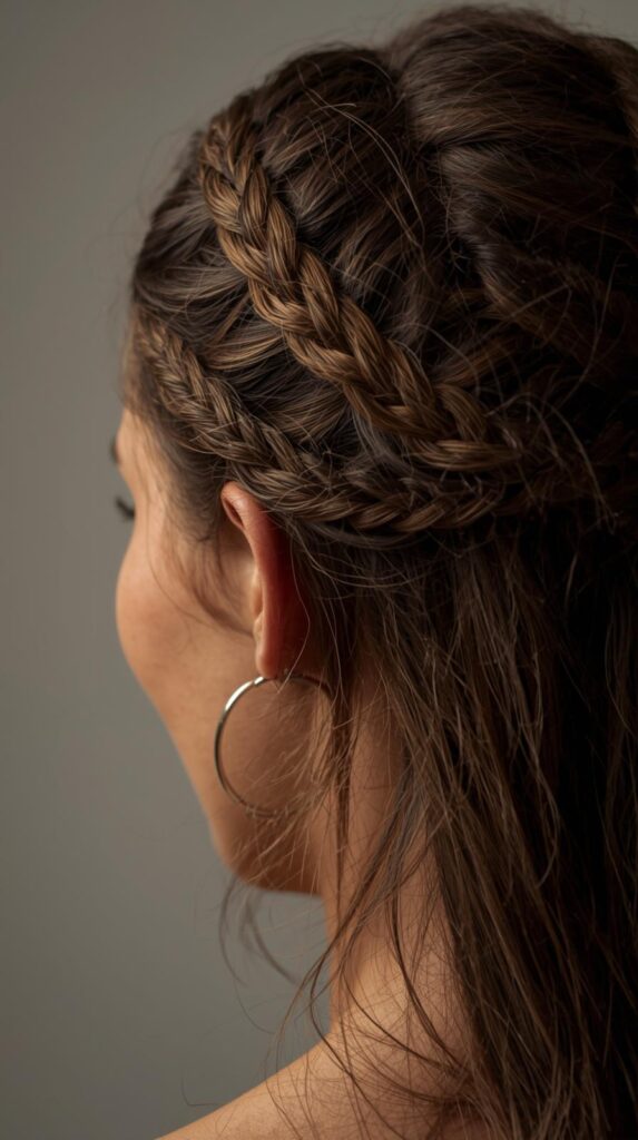 5. Braided Crown Hairstyle