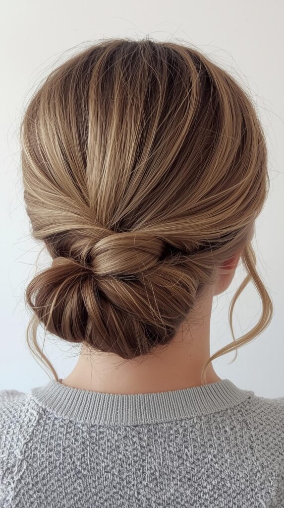 6. Low Braided Bun