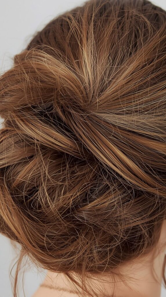 6. Messy Textured Updo