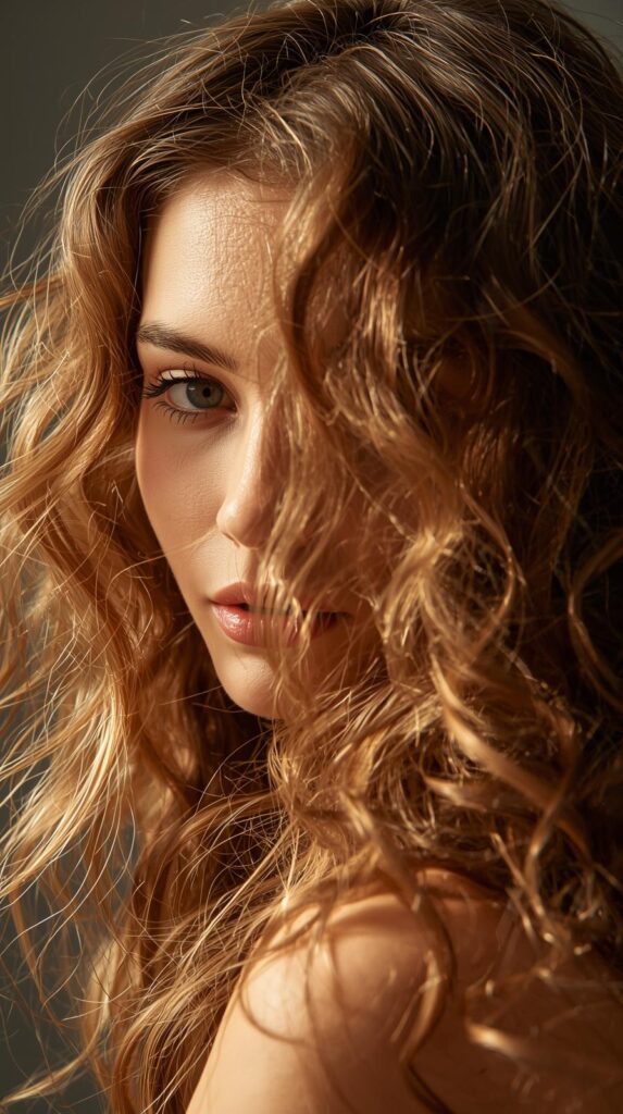 6. Side-Swept Loose Curls